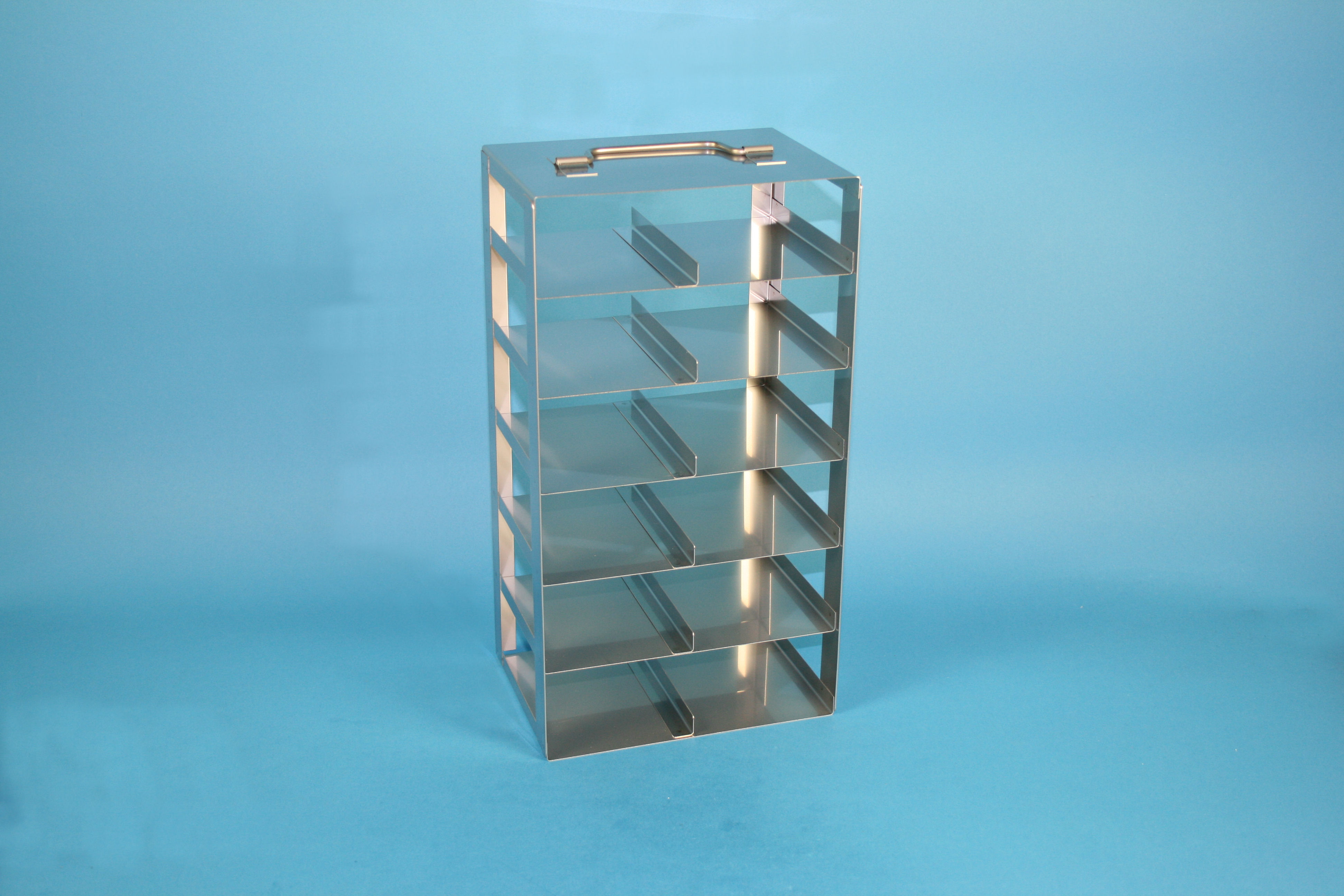 Mikrotiter lodret reol, for 10 plader, 58mm (5x2)