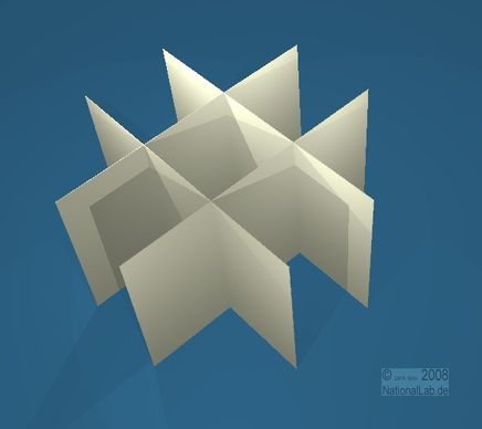 ALPHA, 3x3 pos. indd., 80mm, fiber, 42,9mm, 10stk