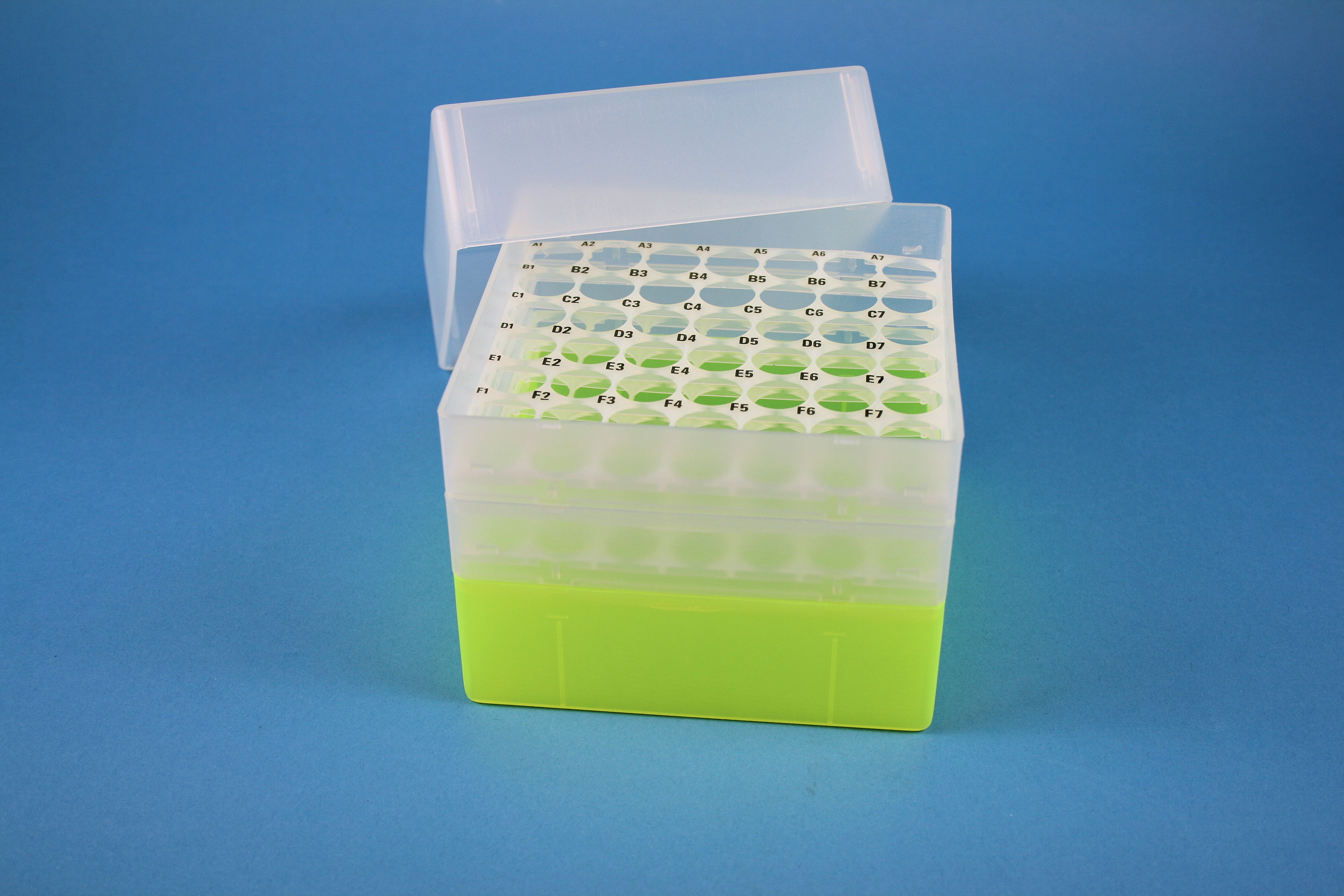 EPPi Box 67, 7x7, n-gul, 67mm, fast, PP, 16,5mm