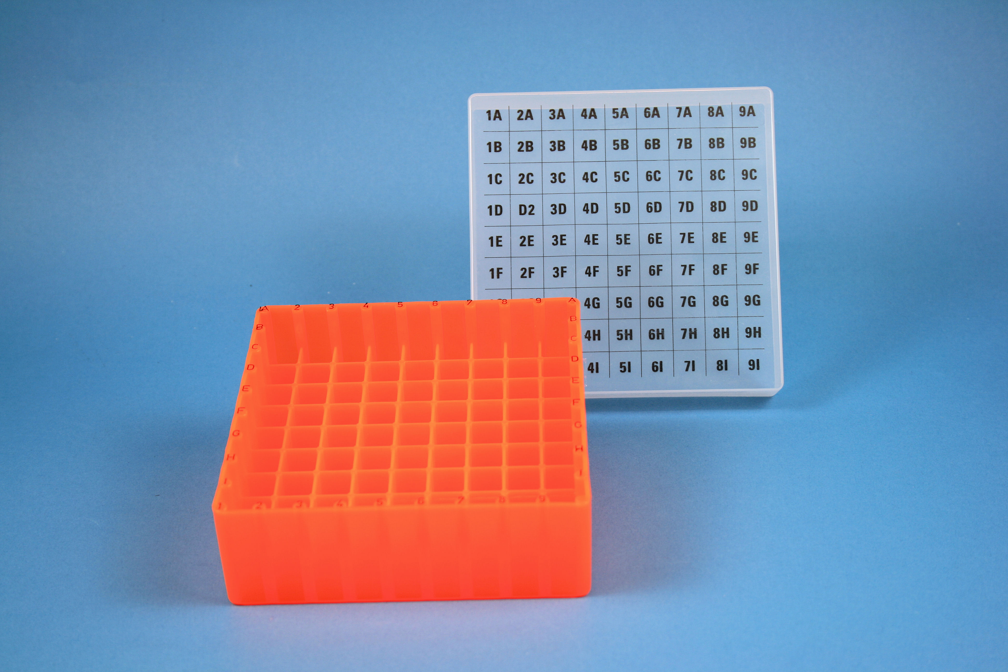 EPPi Box 50, 9x9, n-orange, 52mm, fast, PP, 12,5mm