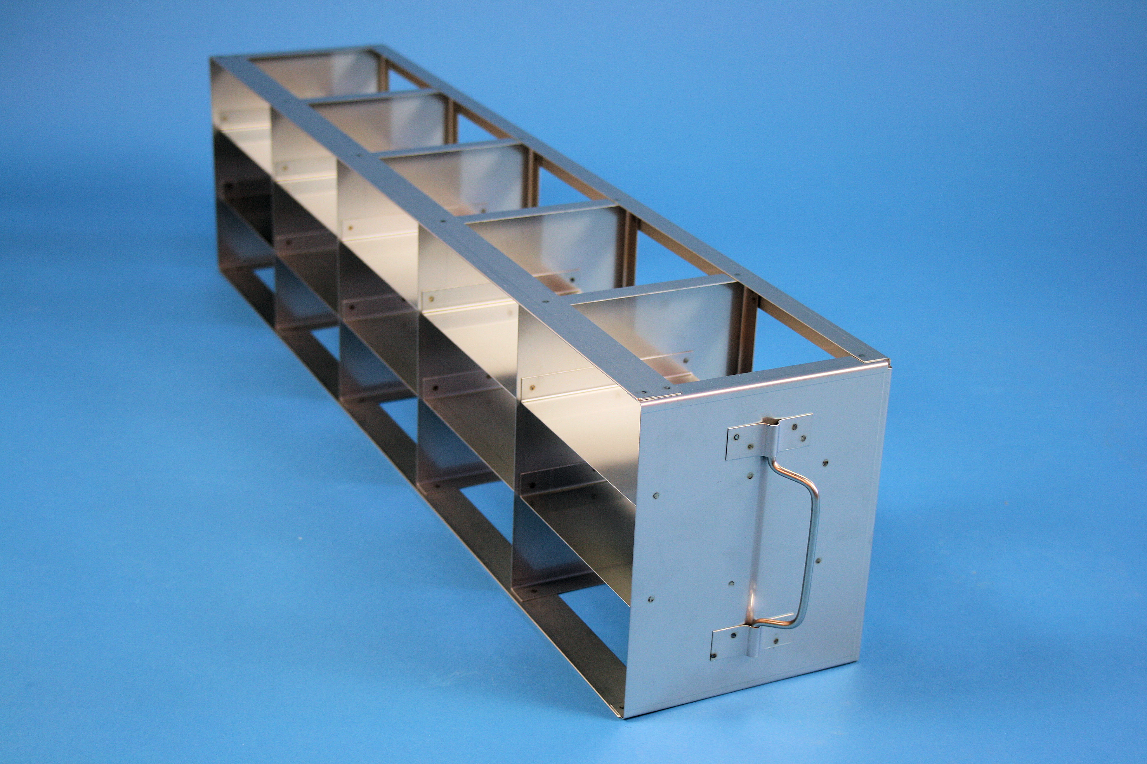 ALPHA vandret reol 50, for 15 boxe, 53mm, HÅ