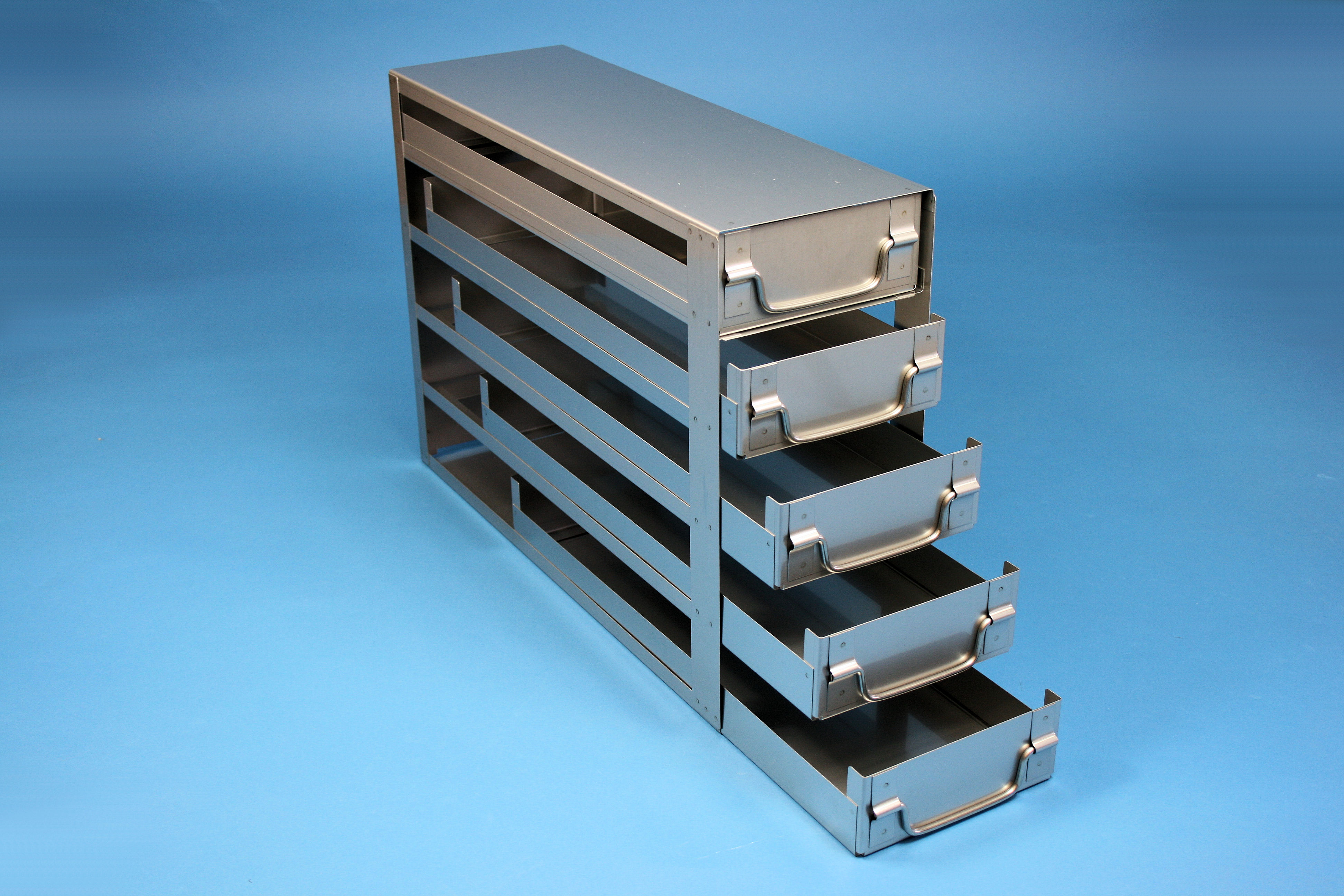 ALPHA skuffereol 50, for 15 boxe, 53mm, HÅSL