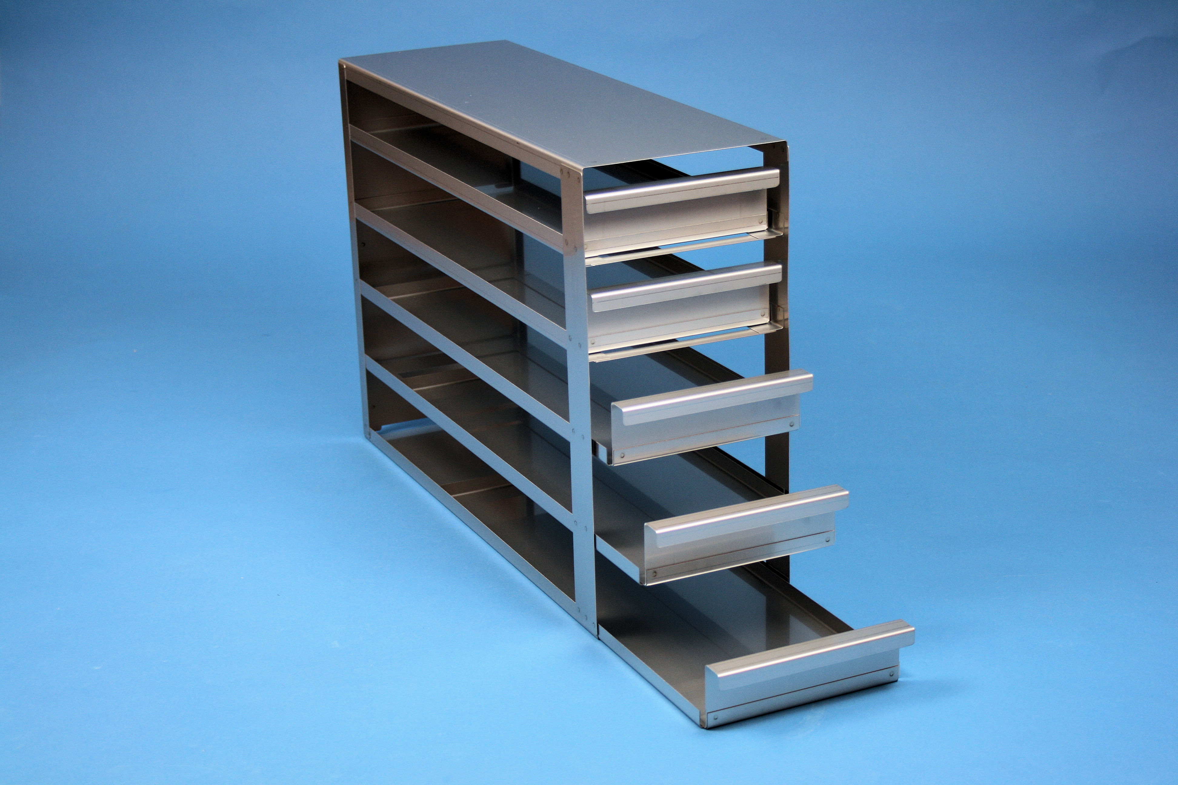 ALPHA skuffereol 50, for 15 boxe, 53mm, LHÅSL