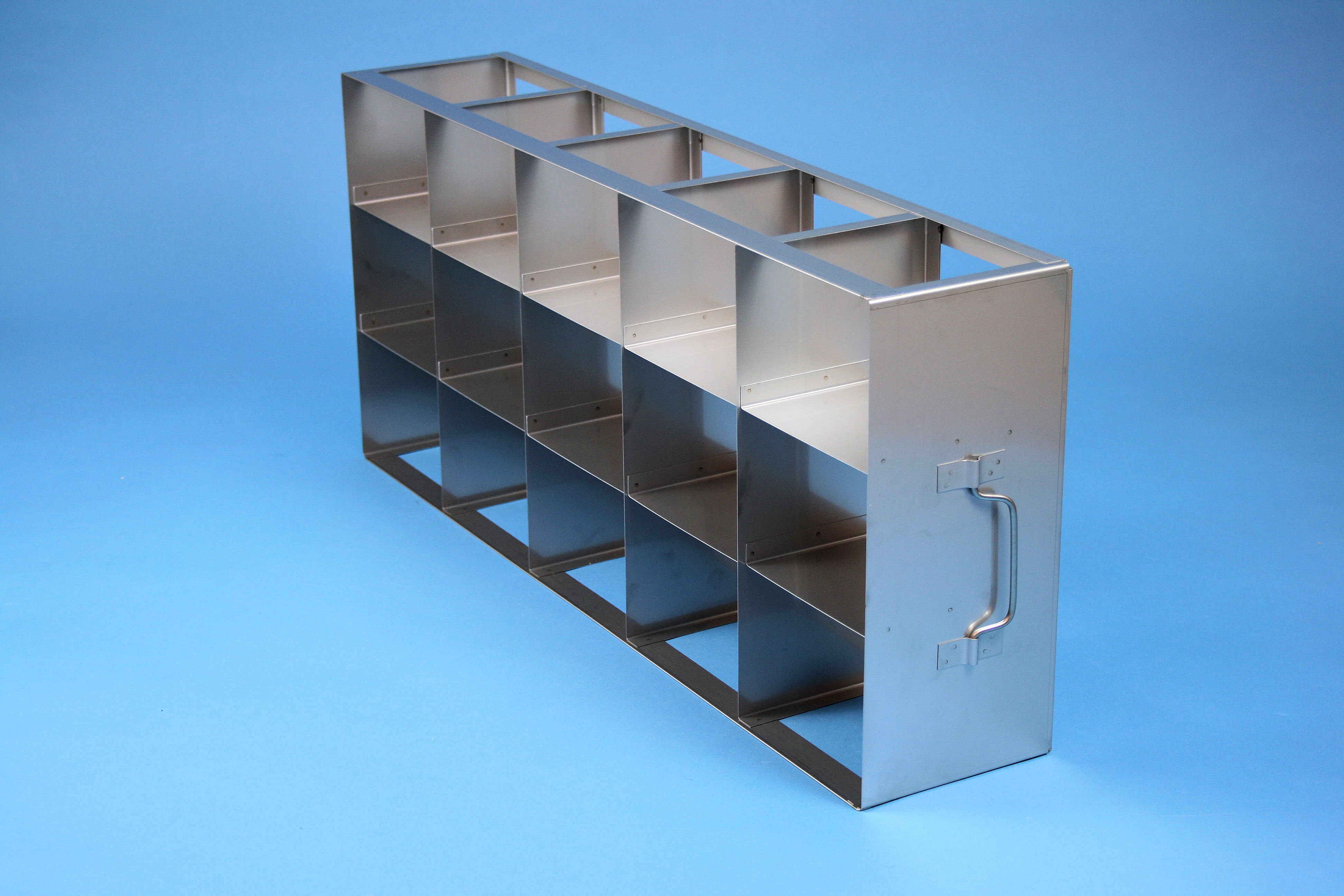 ALPHA vandret reol 100, for 15 boxe, 103mm