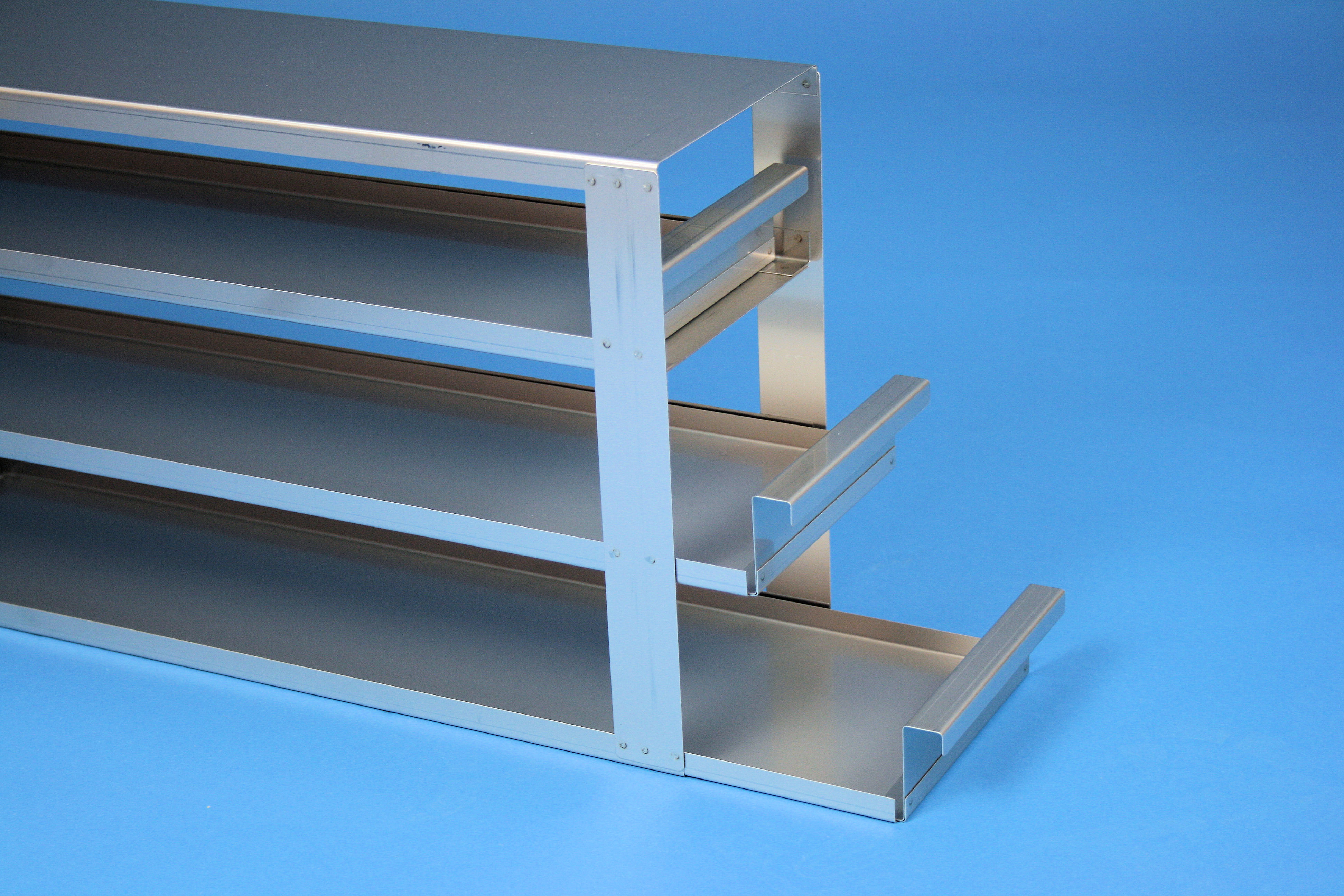 ALPHA skuffereol 75, for 6 boxe, 78mm, LHÅSL