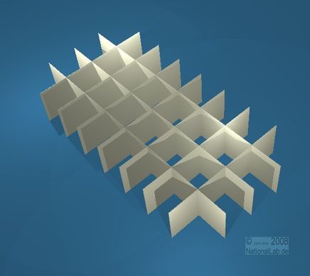 ALPHA L, 4x8 pos. indd., 40mm, fiber, 32mm, 10stk