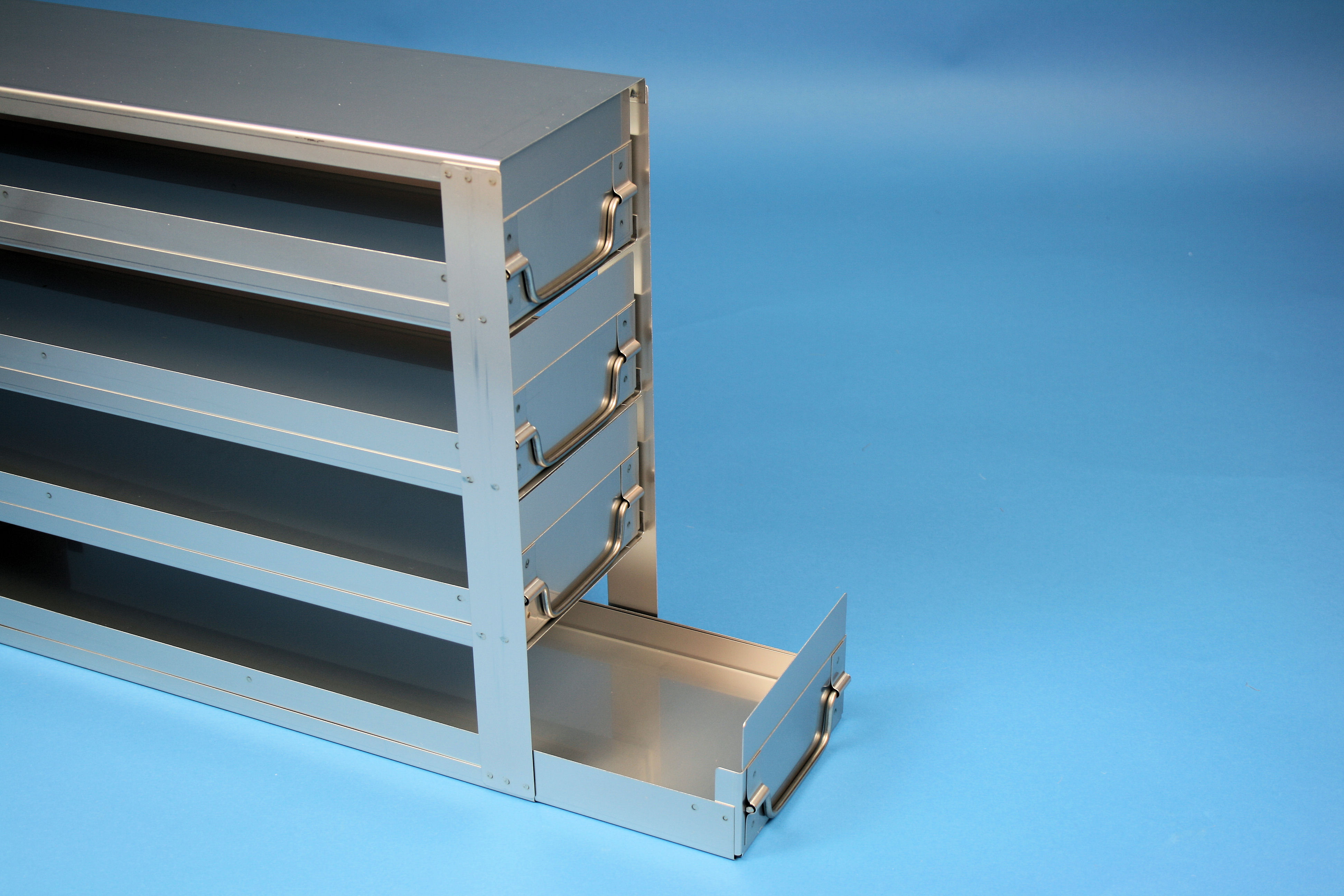 ALPHA skuffereol 75, for 8 boxe, 78mm, HÅSL