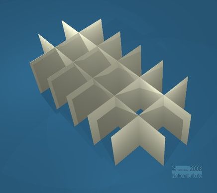 ALPHA L, 3x6 pos. indd., 65mm, fiber, 42,9mm, 10st