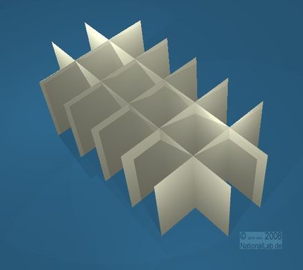 ALPHA L, 3x6 pos. indd., 80mm, fiber, 42,9mm, 10st