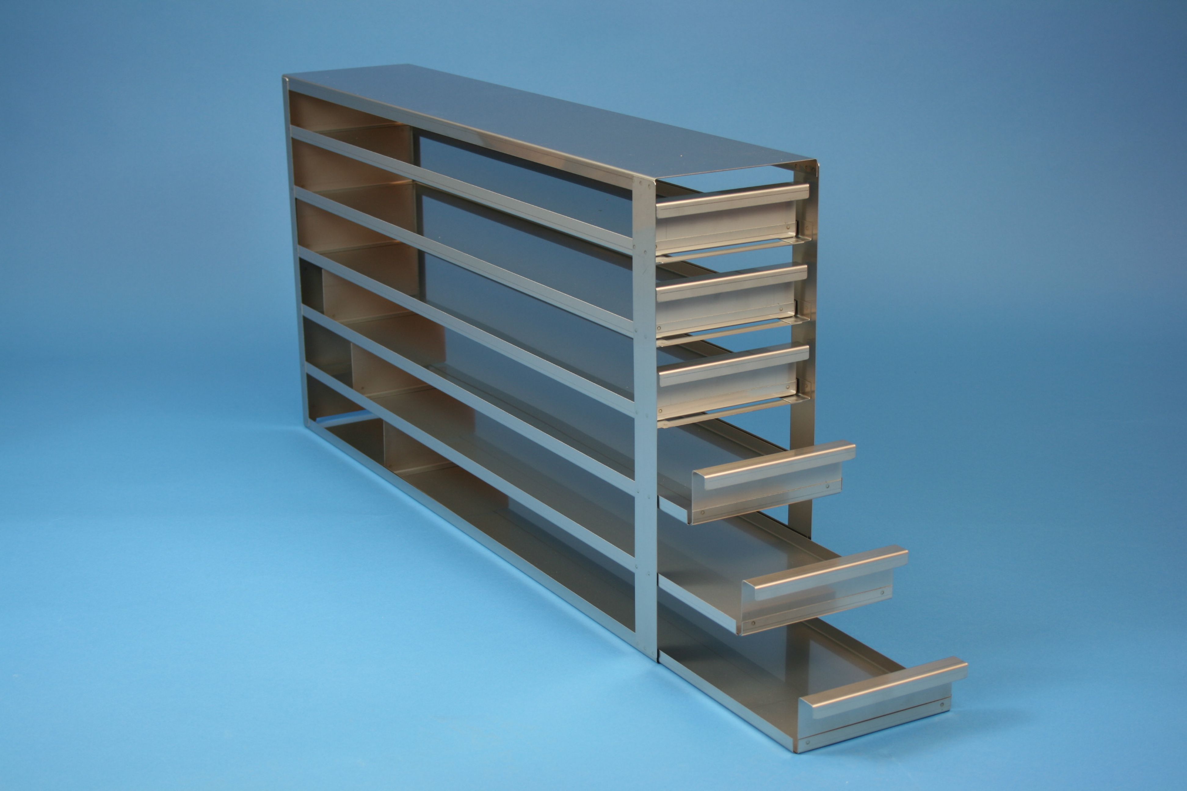 ALPHA skuffereol 50, for 30 boxe, 53mm, LHÅSL