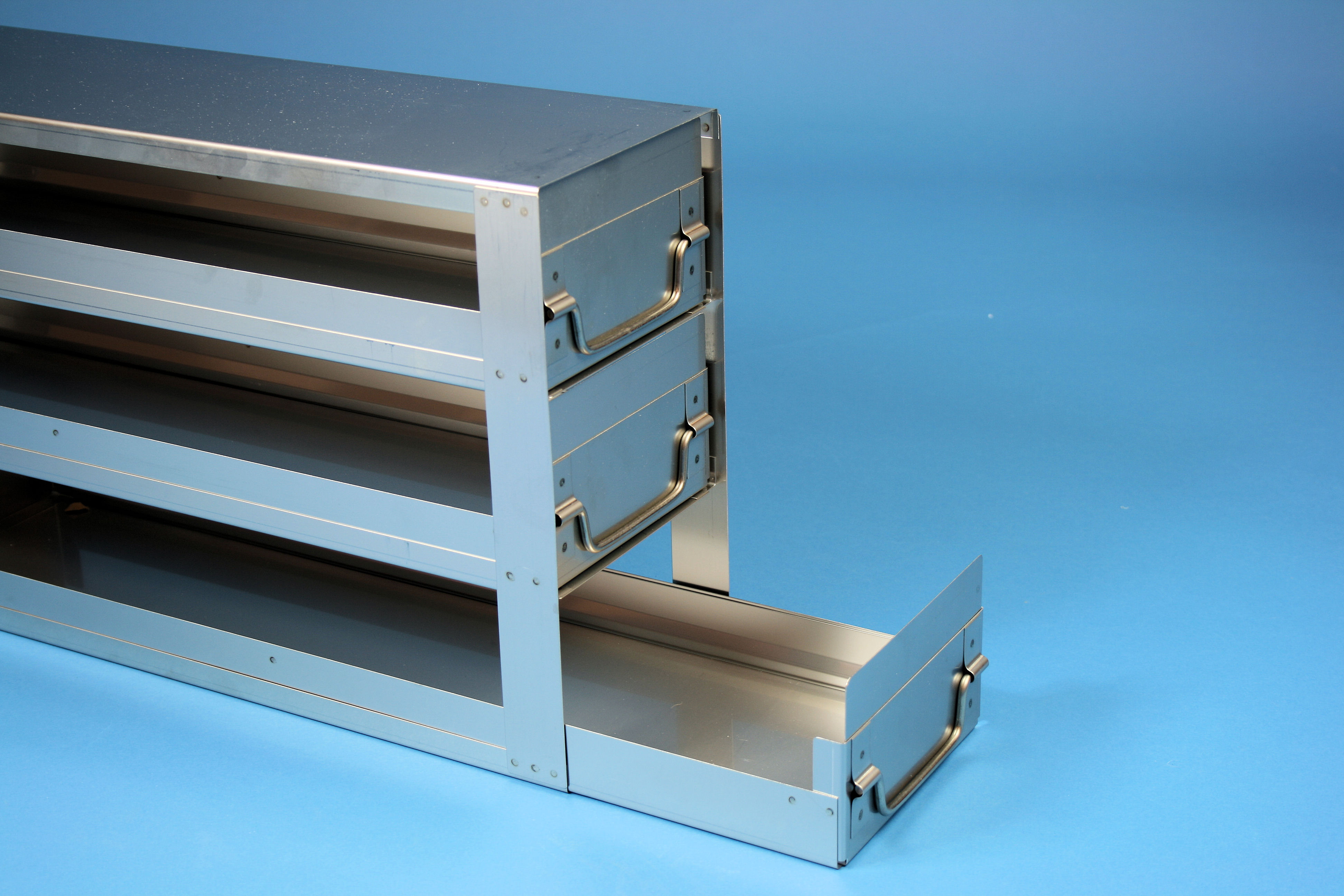 ALPHA skuffereol 75, for 6 boxe, 78mm, HÅSL