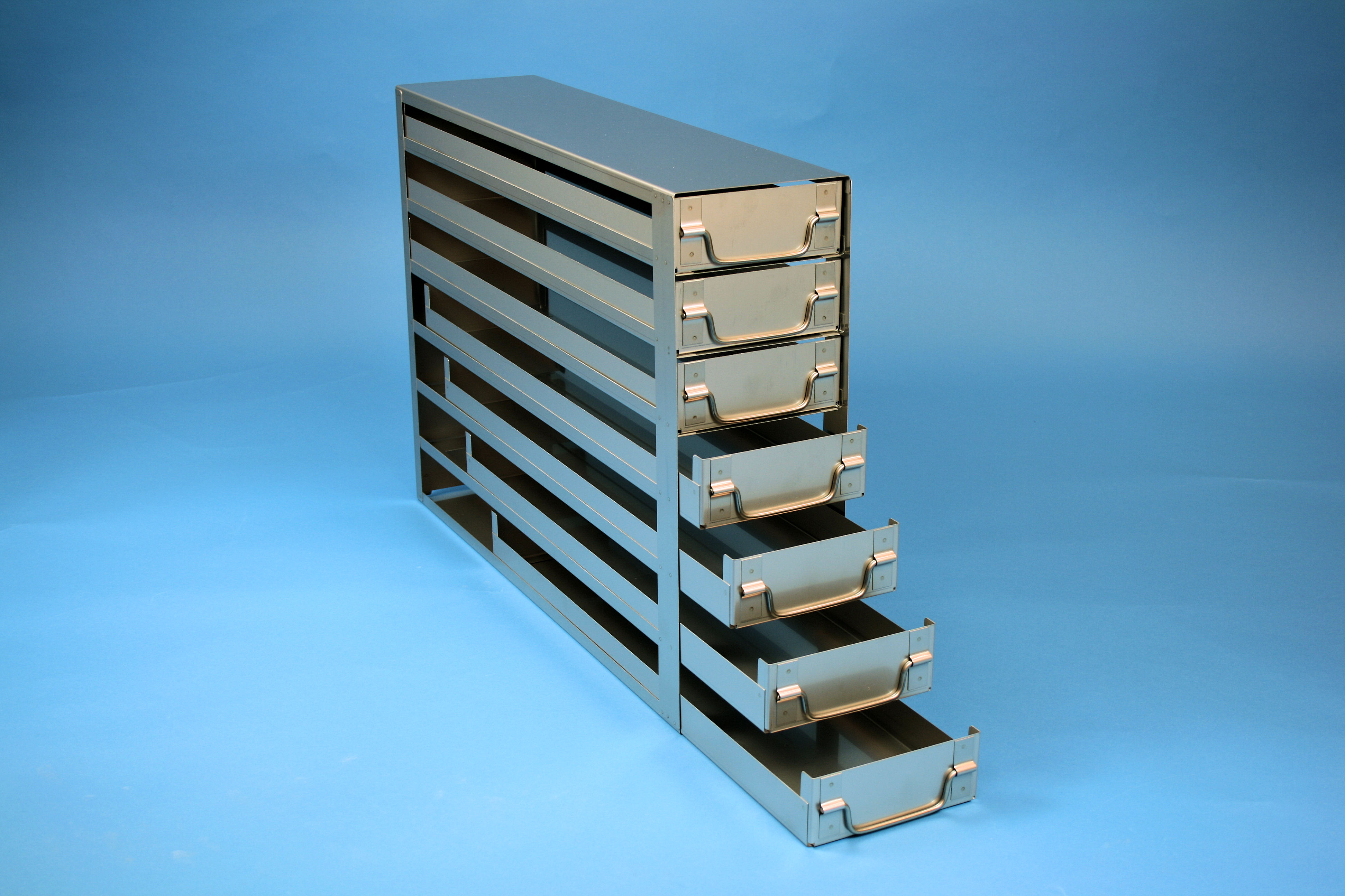 ALPHA skuffereol 50, for 28 boxe, 53mm, HÅL