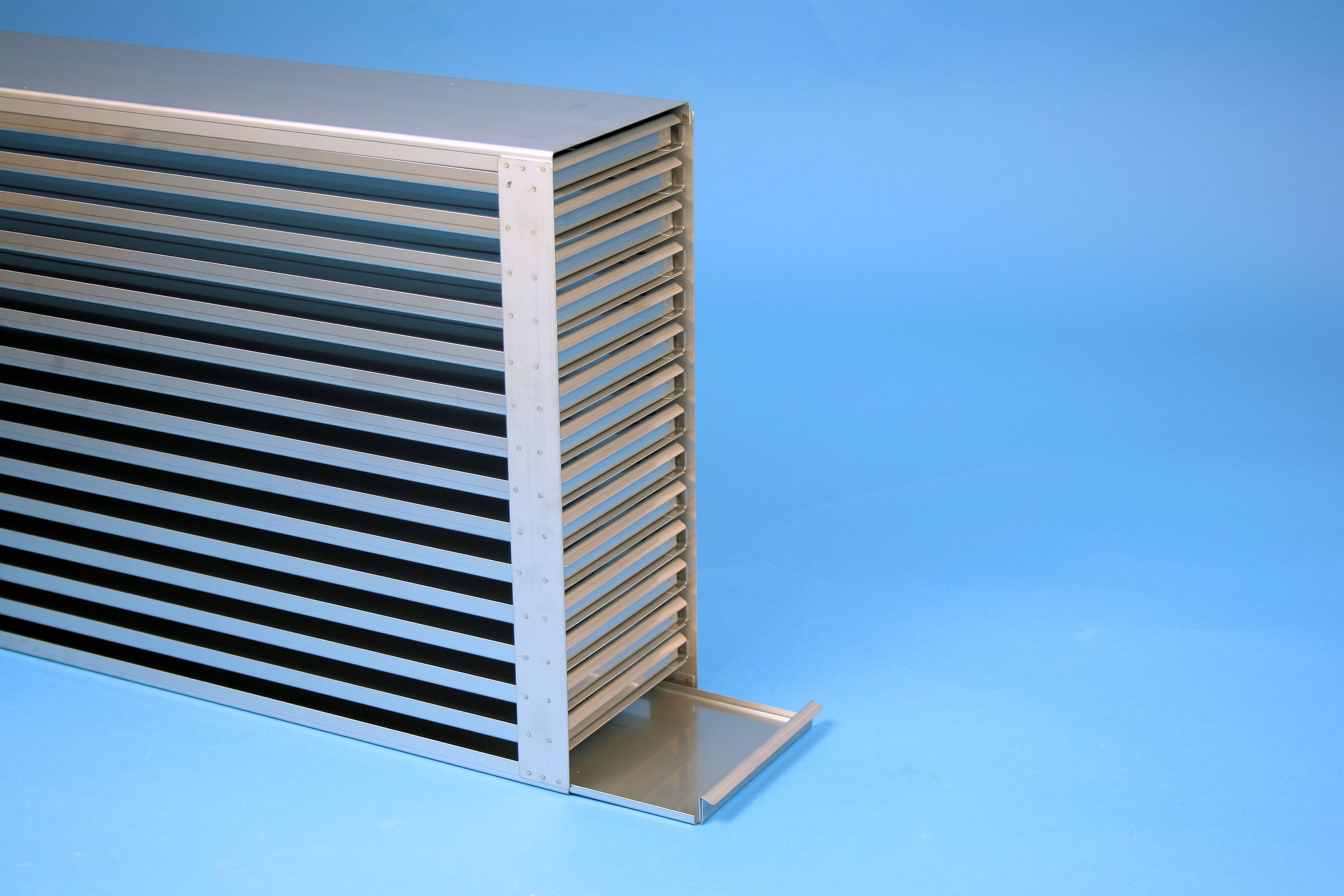 MT skuffereol 18, for 120 plader, 18mm, GÅL