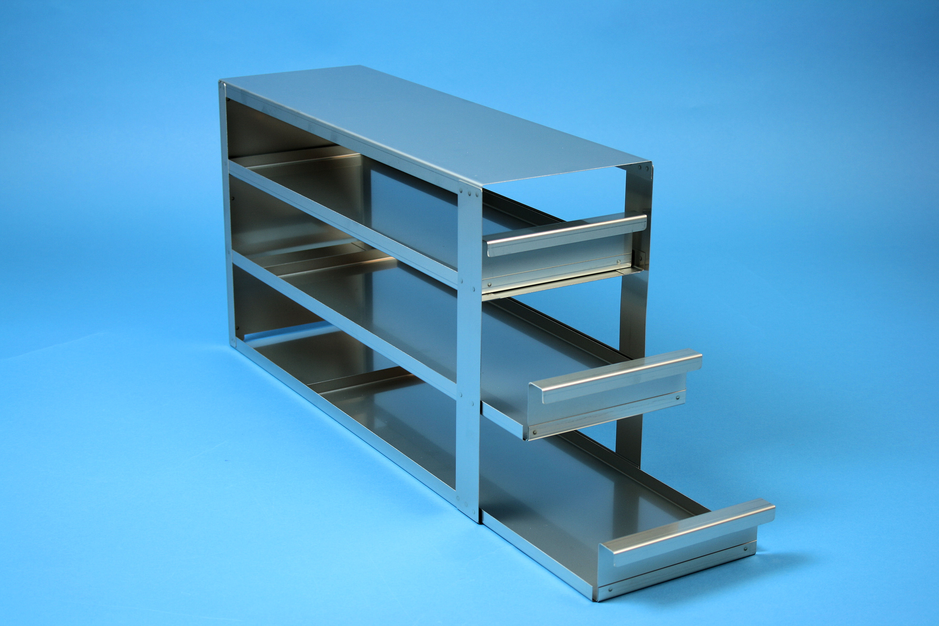 ALPHA skuffereol 75, for 9 boxe, 78mm, LHÅSL