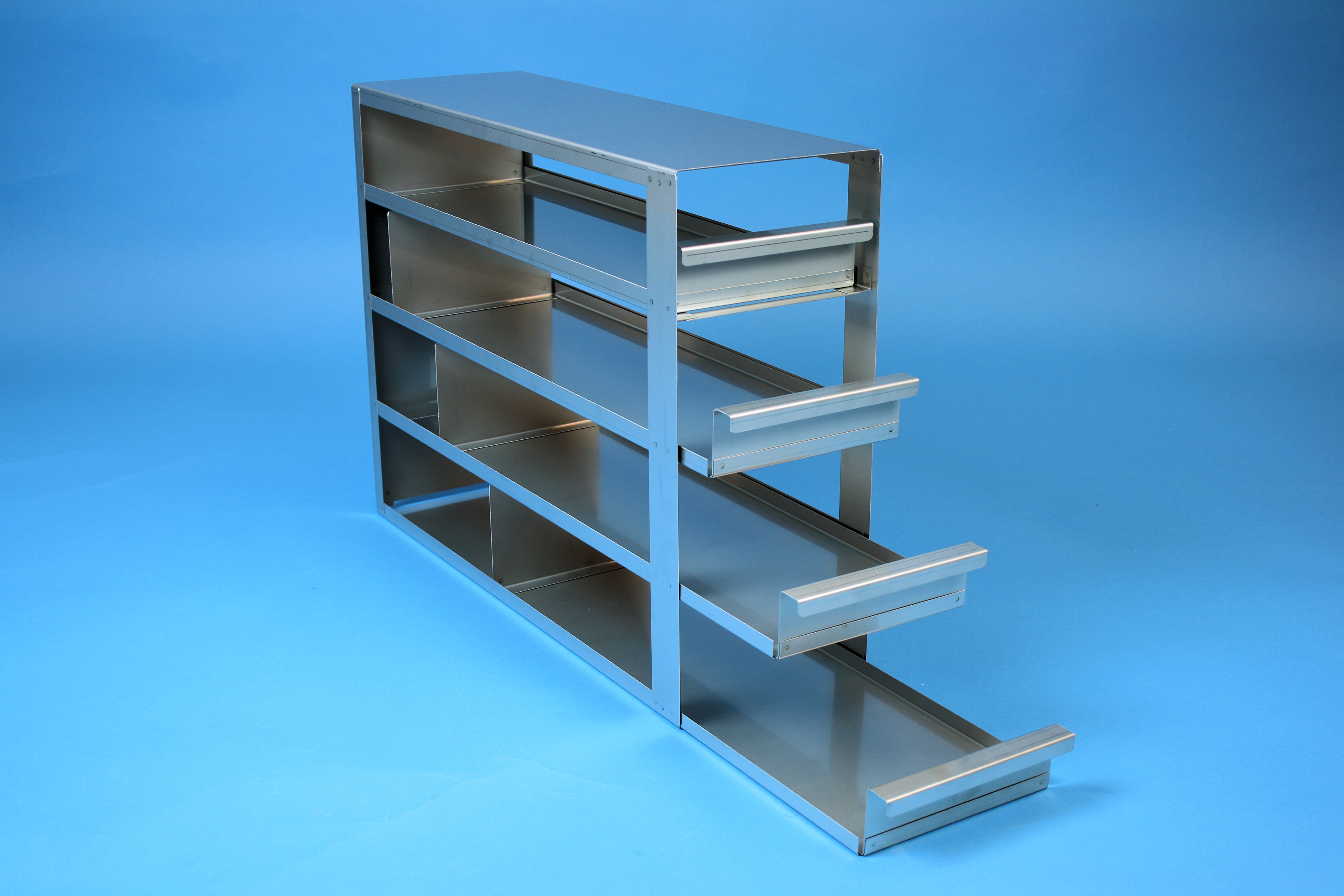 ALPHA skuffereol 75, for 12 boxe, 78mm, LHÅSL