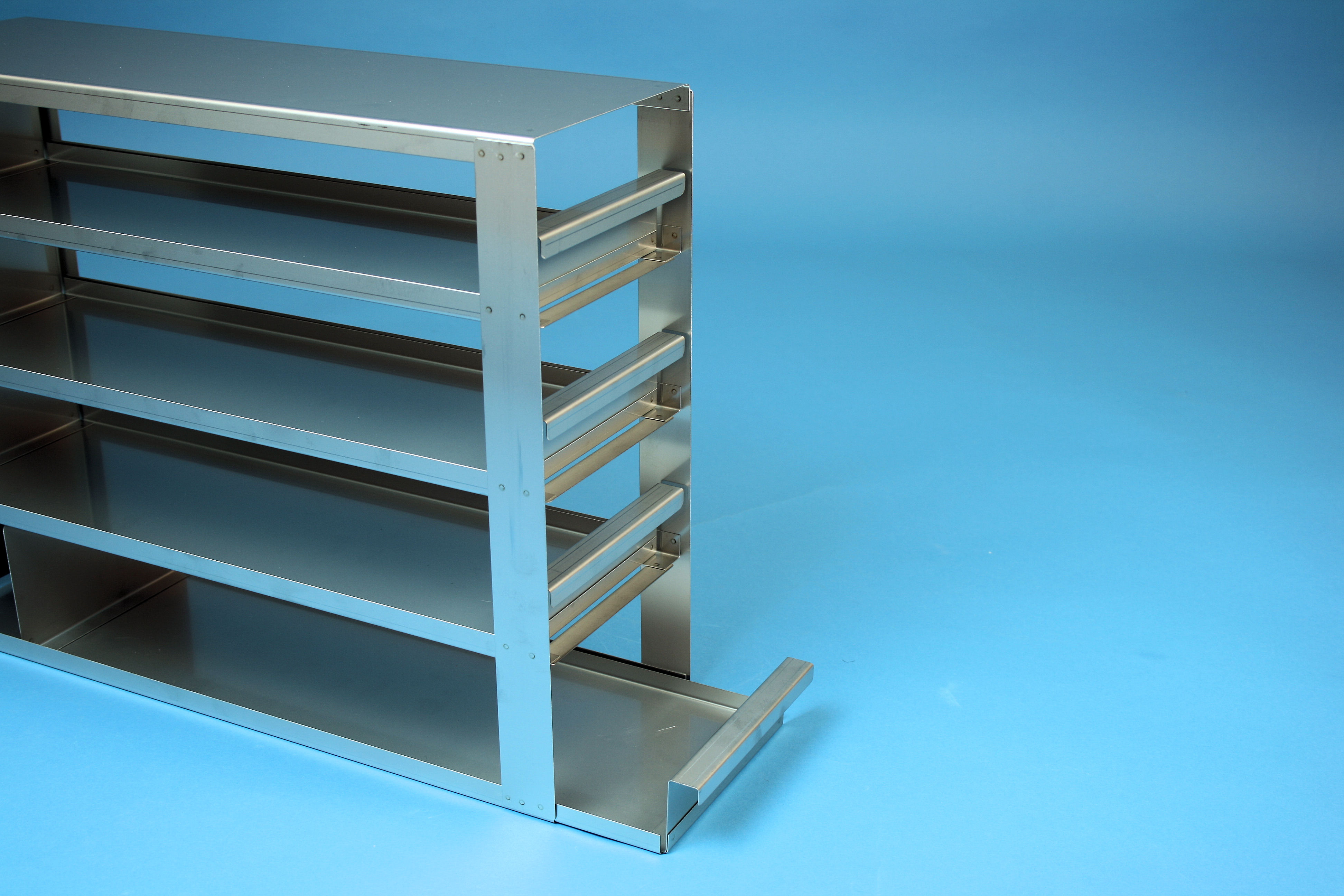 ALPHA skuffereol 75, for 8 boxe, 78mm, LHÅSL