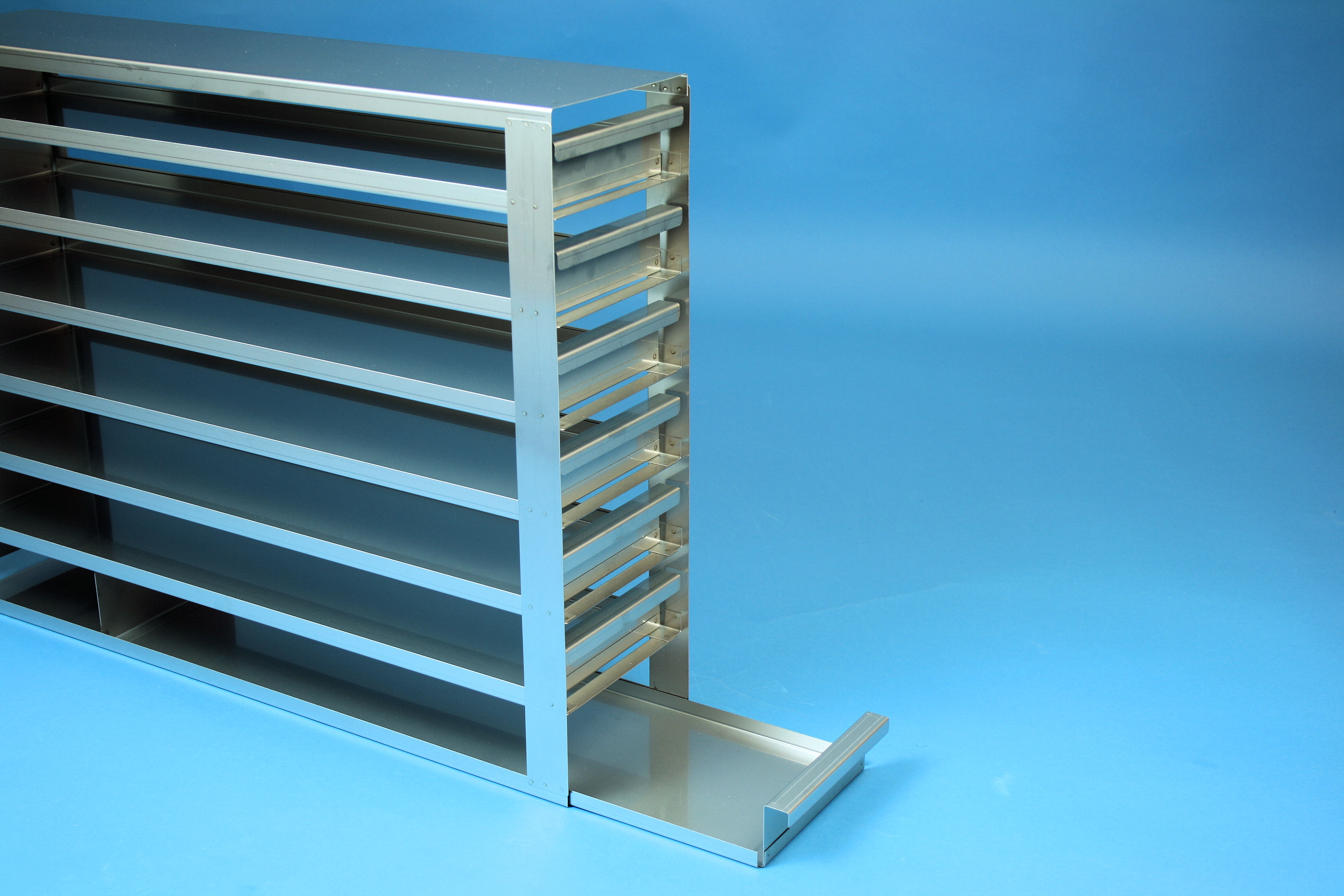 ALPHA skuffereol 50, for 14 boxe, 53mm, LHÅL