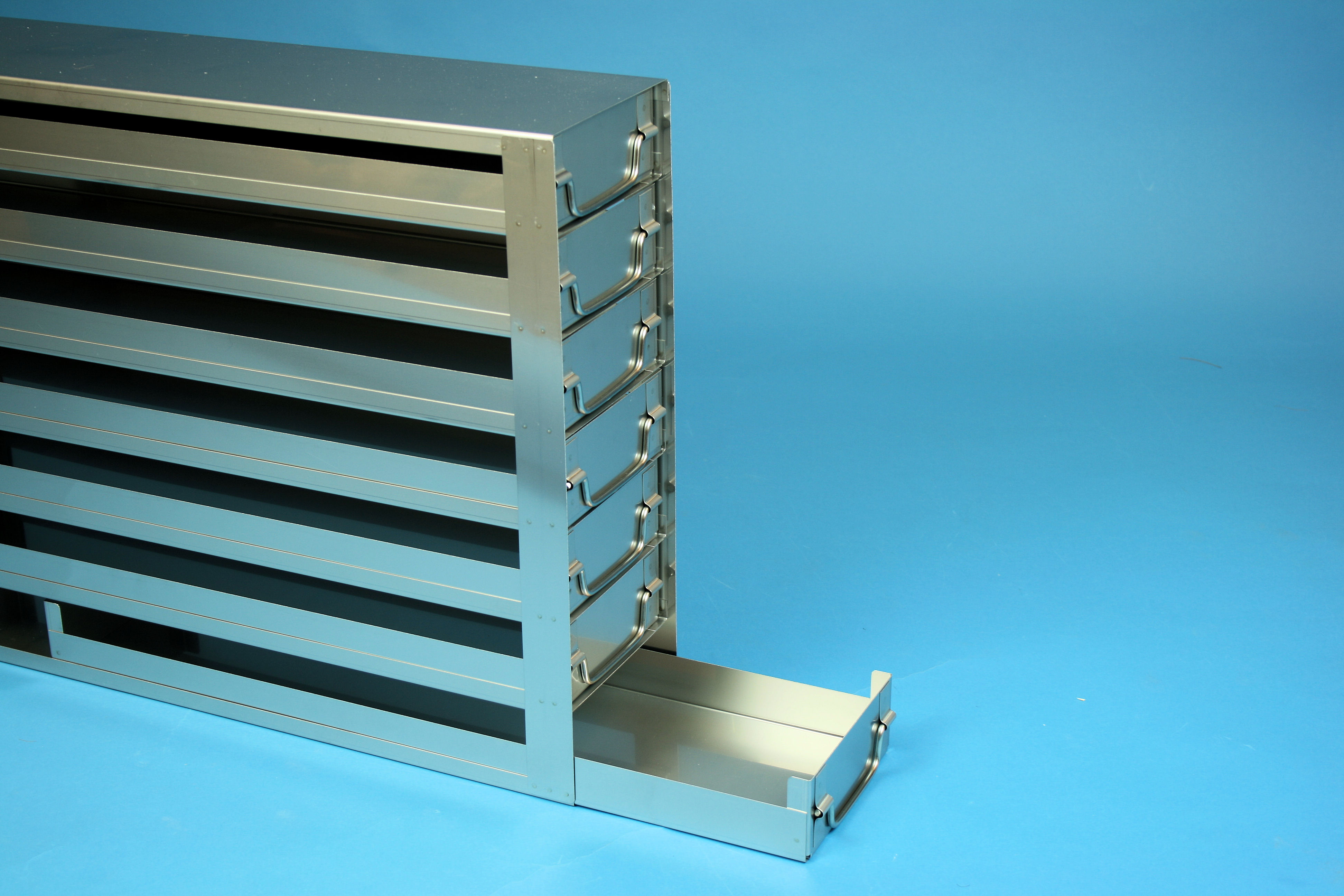 ALPHA skuffereol 50, for 14 boxe, 53mm, HÅL