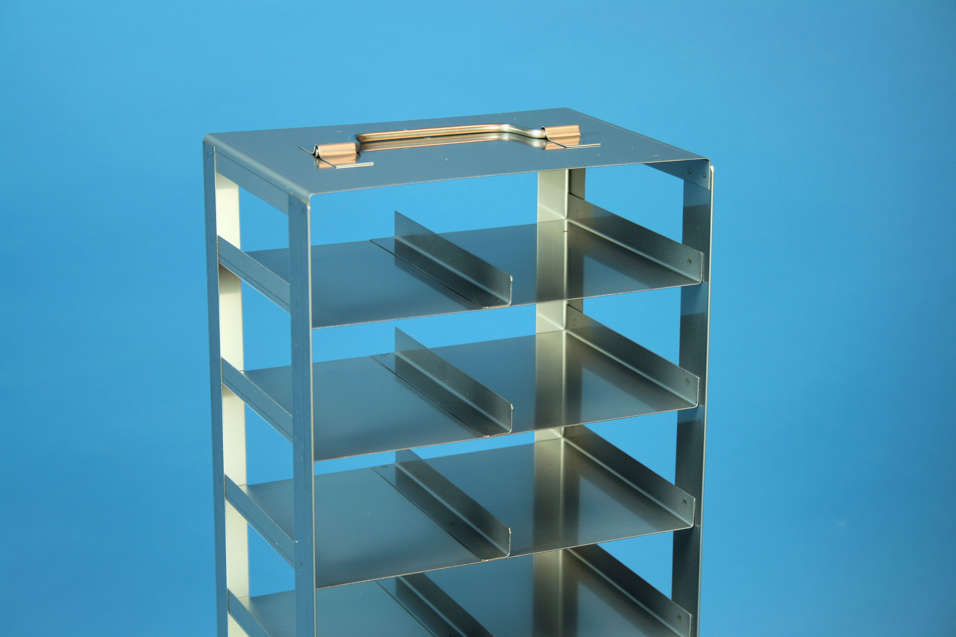 Mikrotiter lodret reol, for 18 plader, 53mm (9x2)