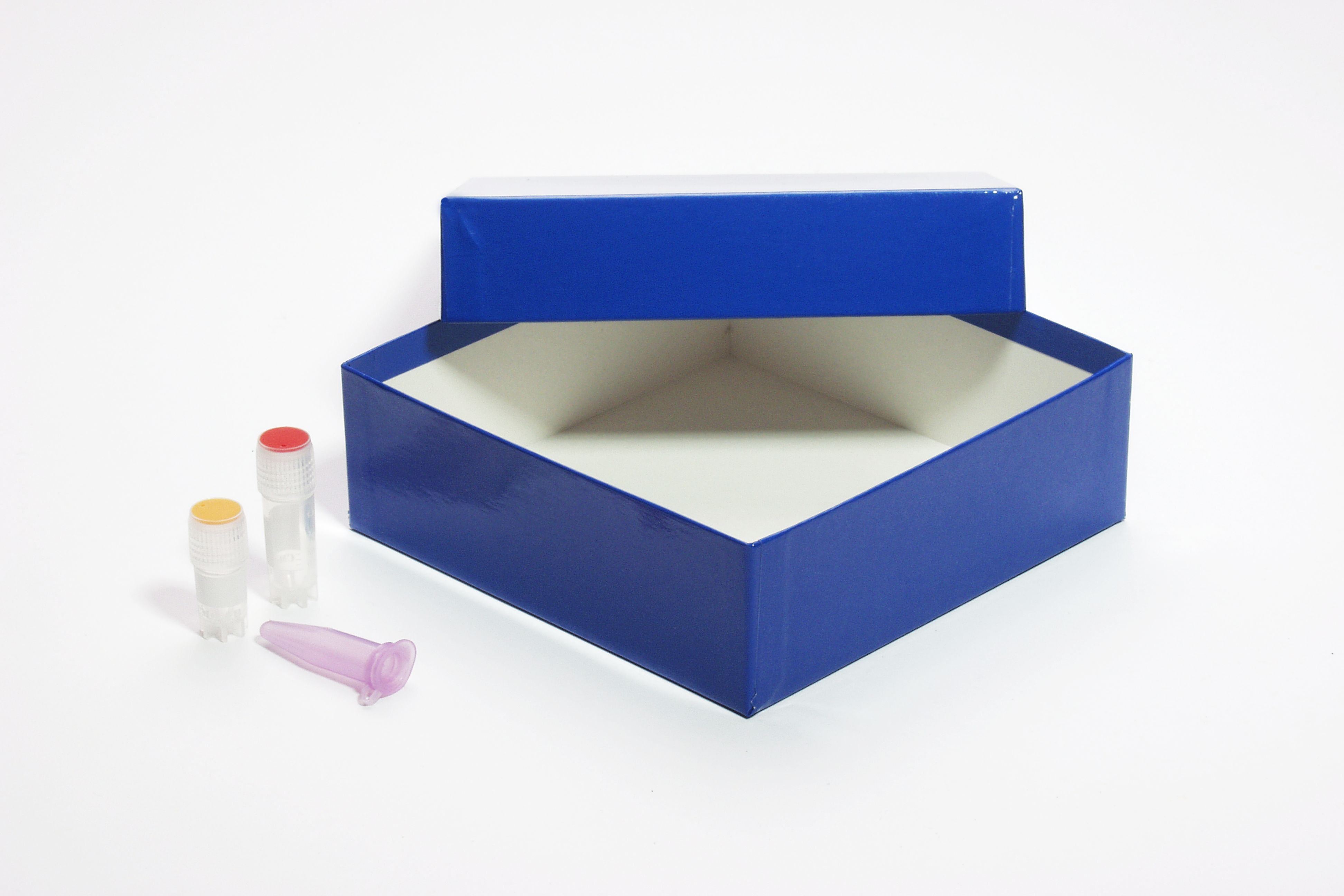 Cryo box, MIKE, fiber 142x142x50mm, blue