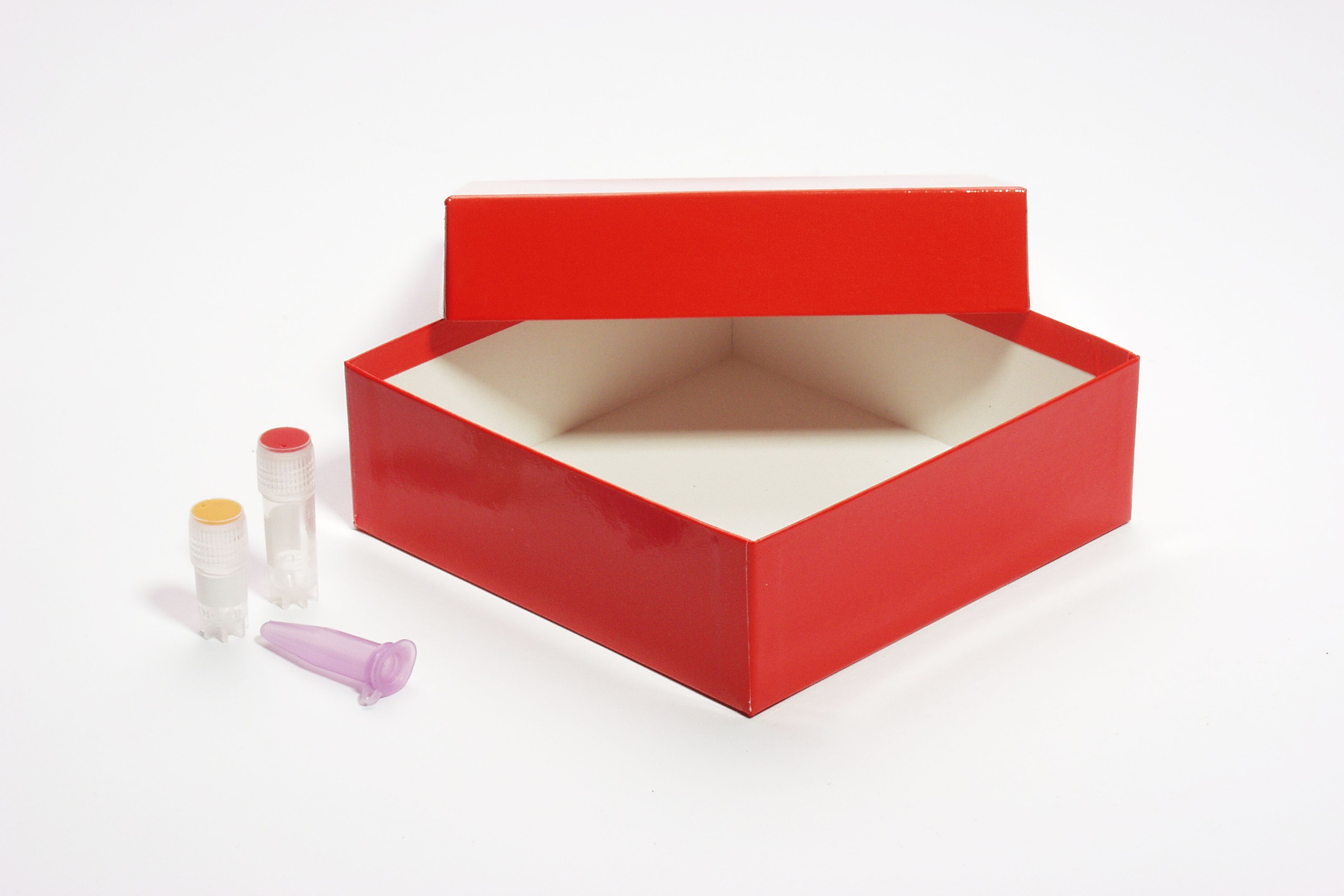 Cryo box, MIKE, fiber 142x142x50mm, red