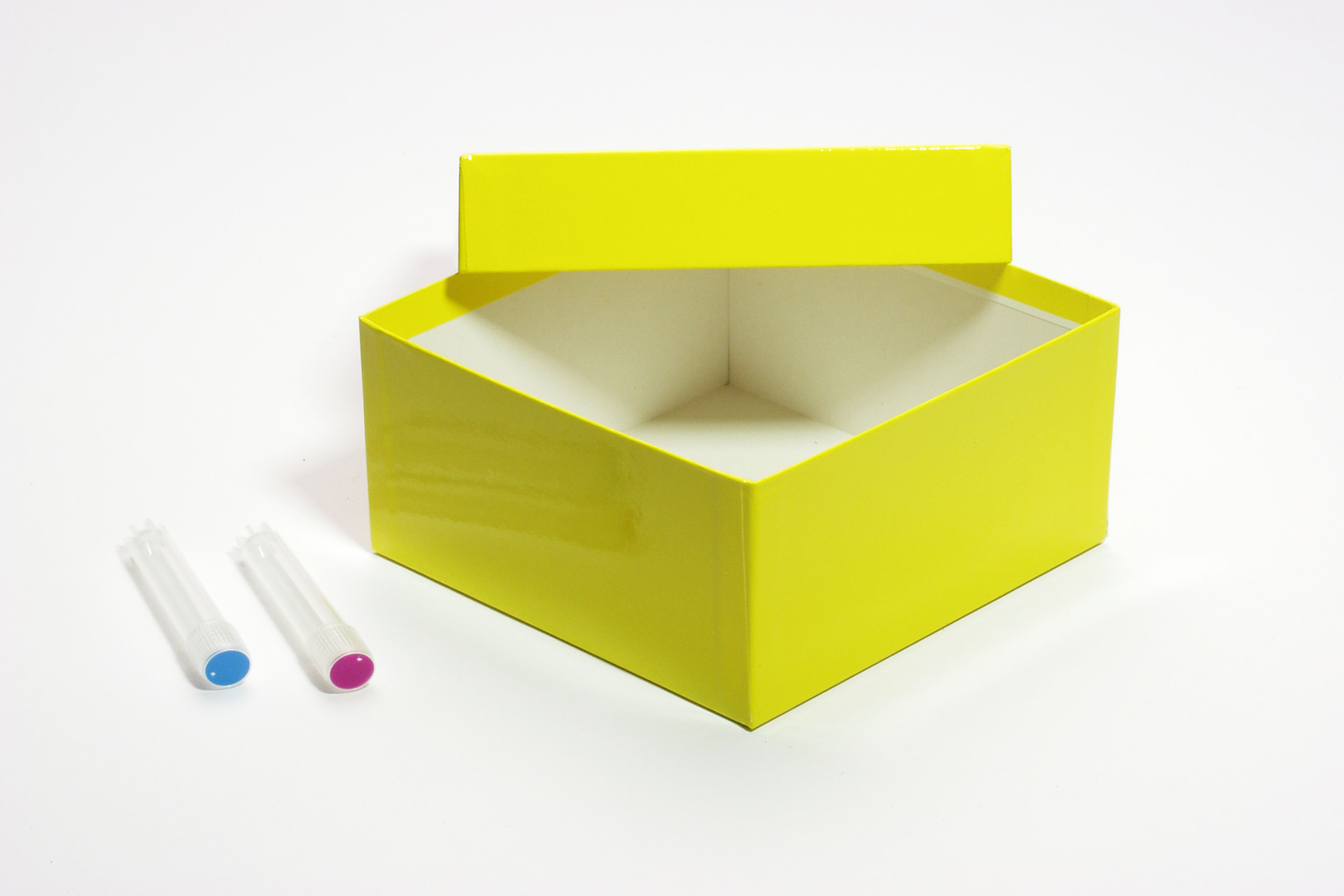 MIKE Box 75, 1x1, fiber, gul, 75mm