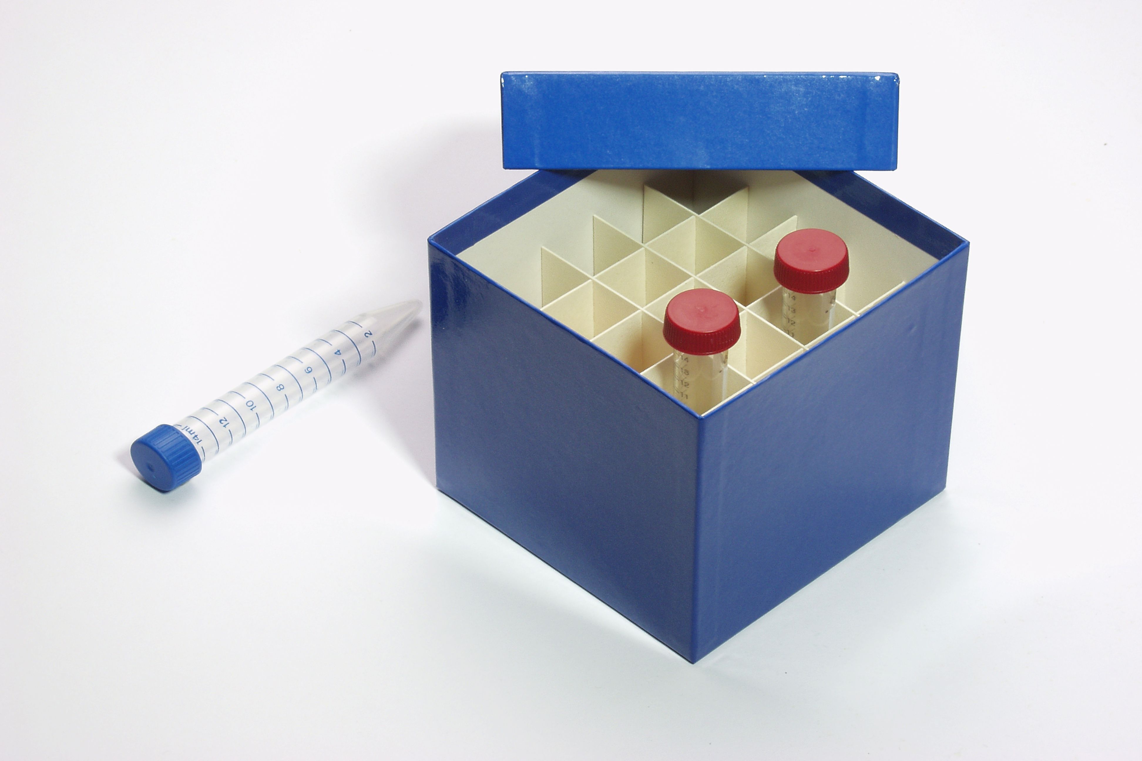 CellBox Mini, 5x5, blå, 128mm, fiber, 22mm