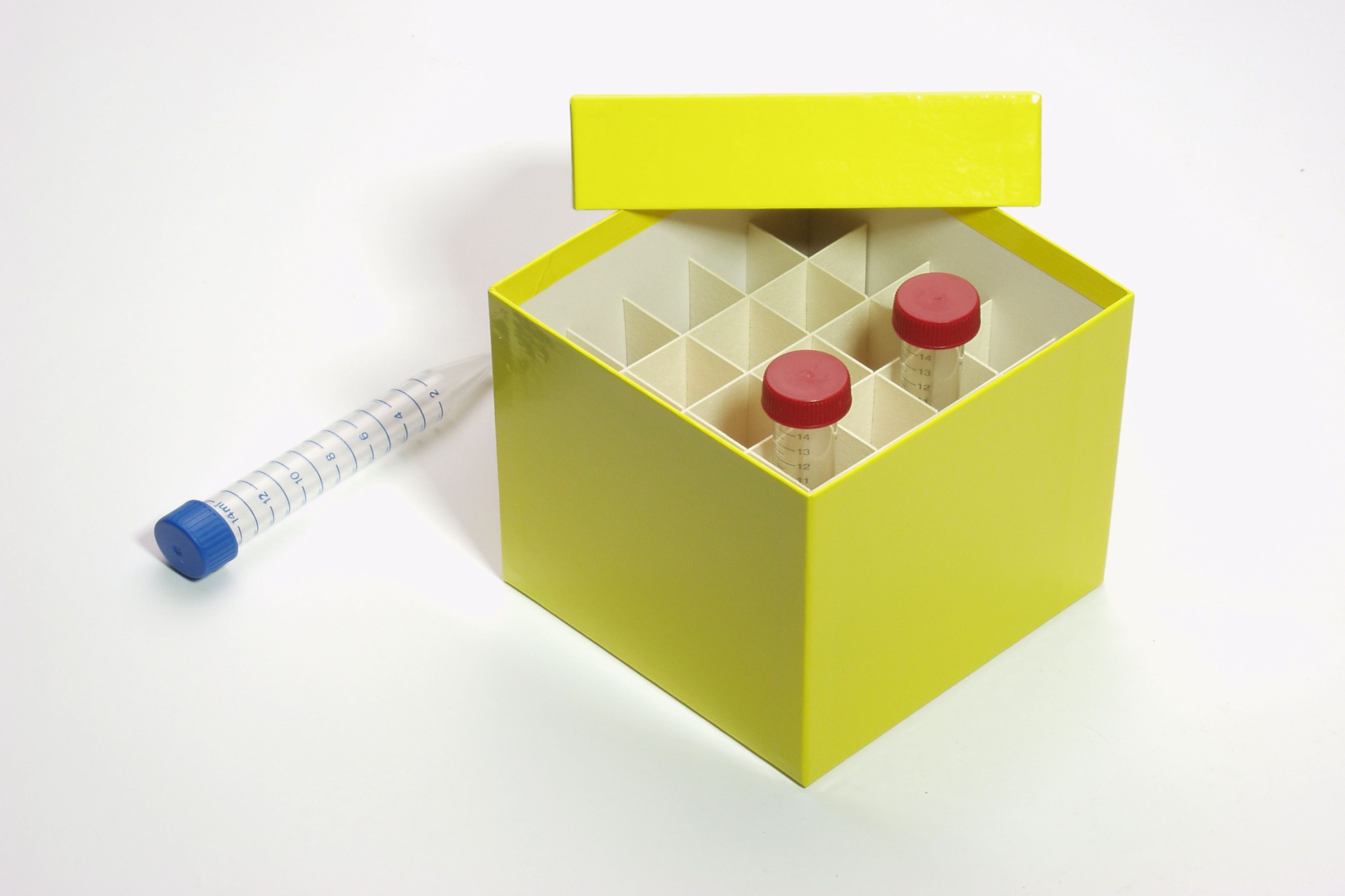 CellBox Mini, 5x5, gul, 128mm, fiber, 22mm