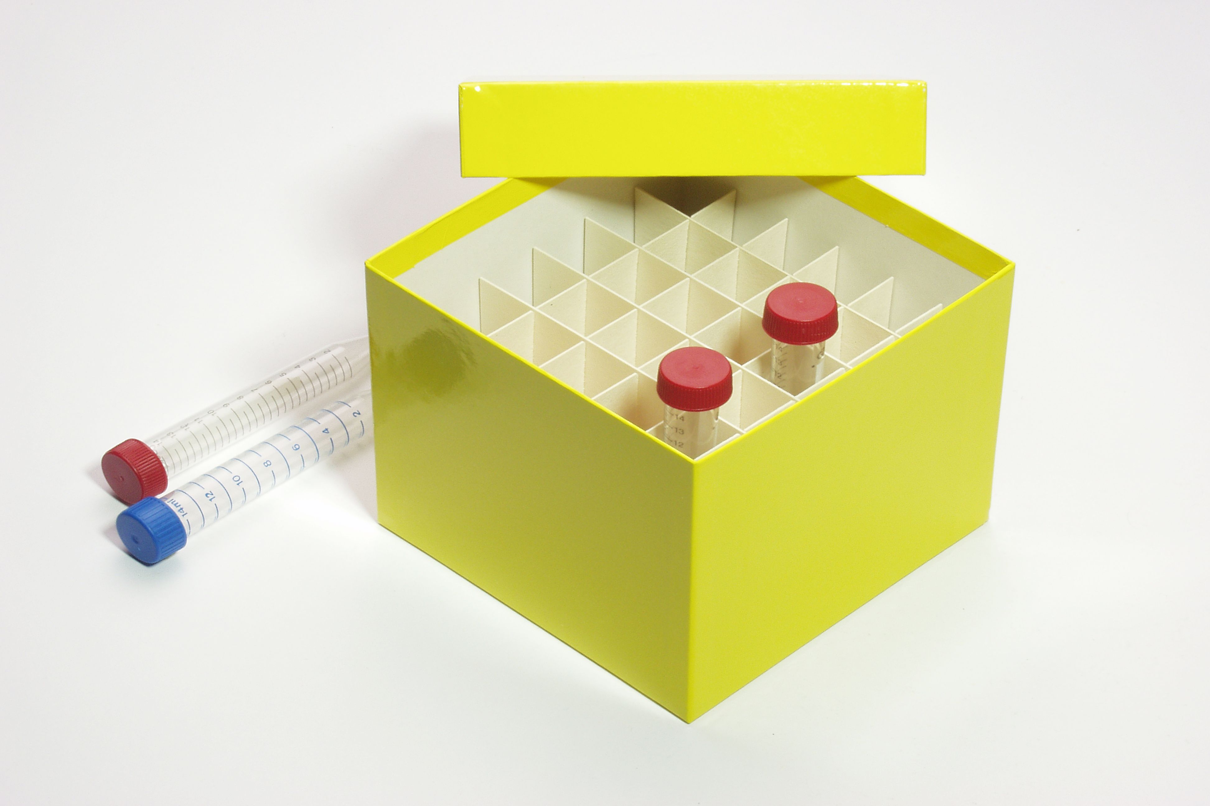 CellBox Maxi, 6x6, gul, 128mm, fiber, 22mm