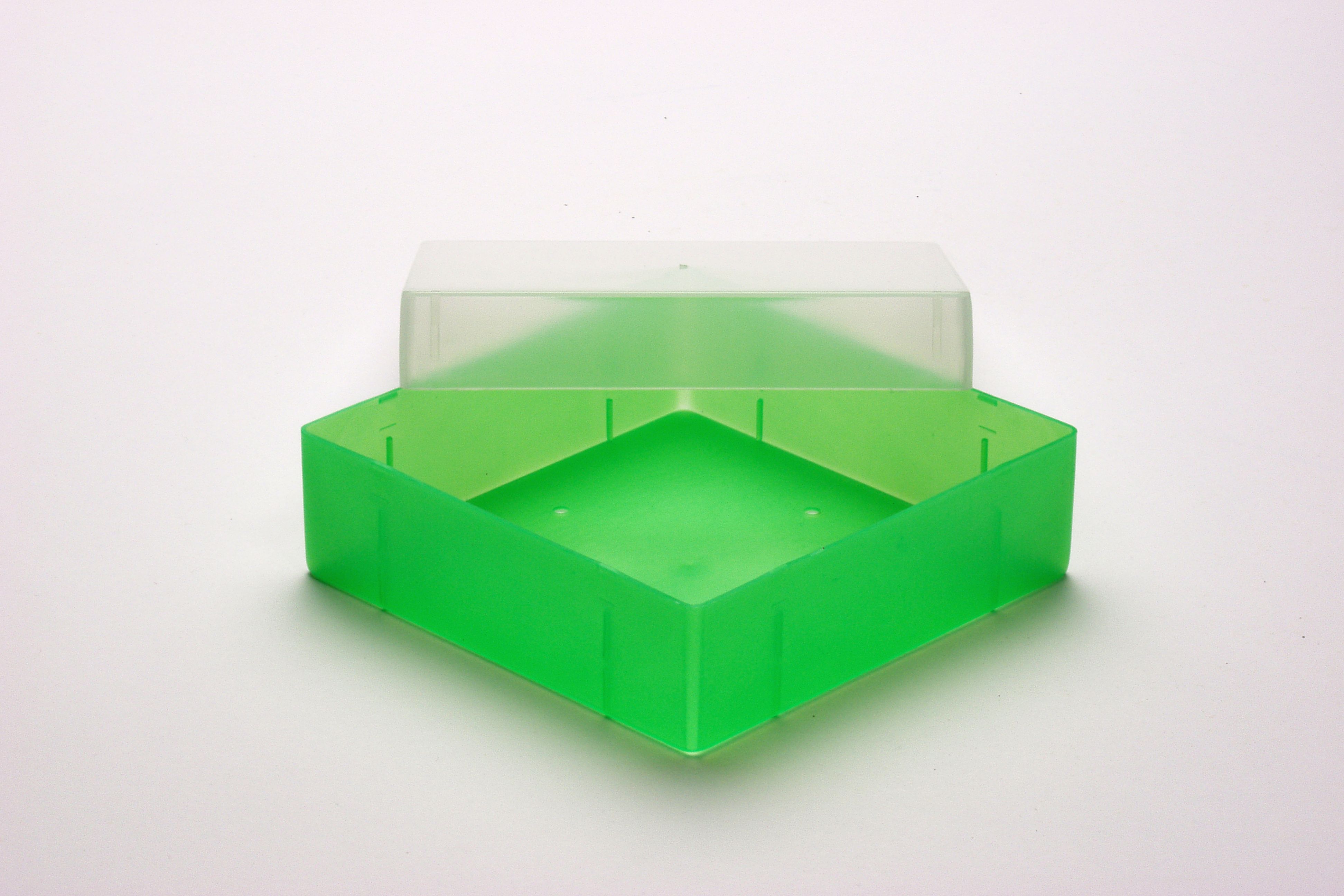 Cryo box, 130x130x50mm without divider, neongreen