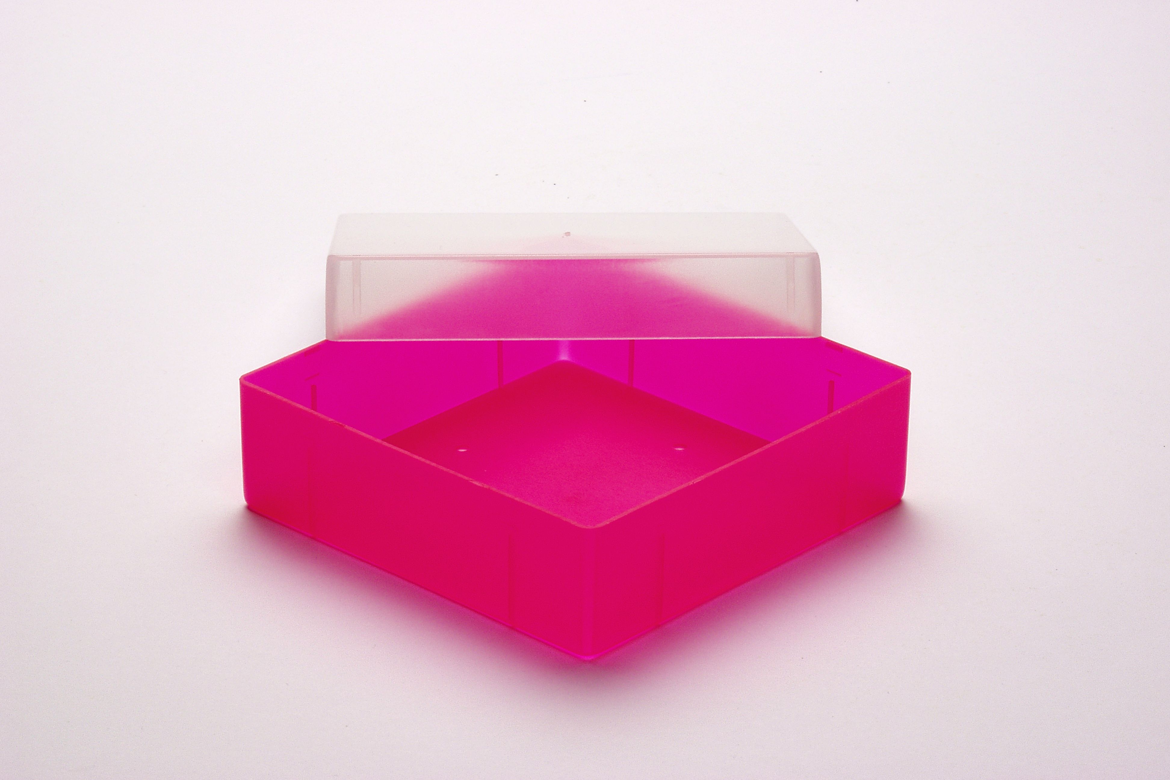 Cryo box, 130x130x50mm without divider, neonpink
