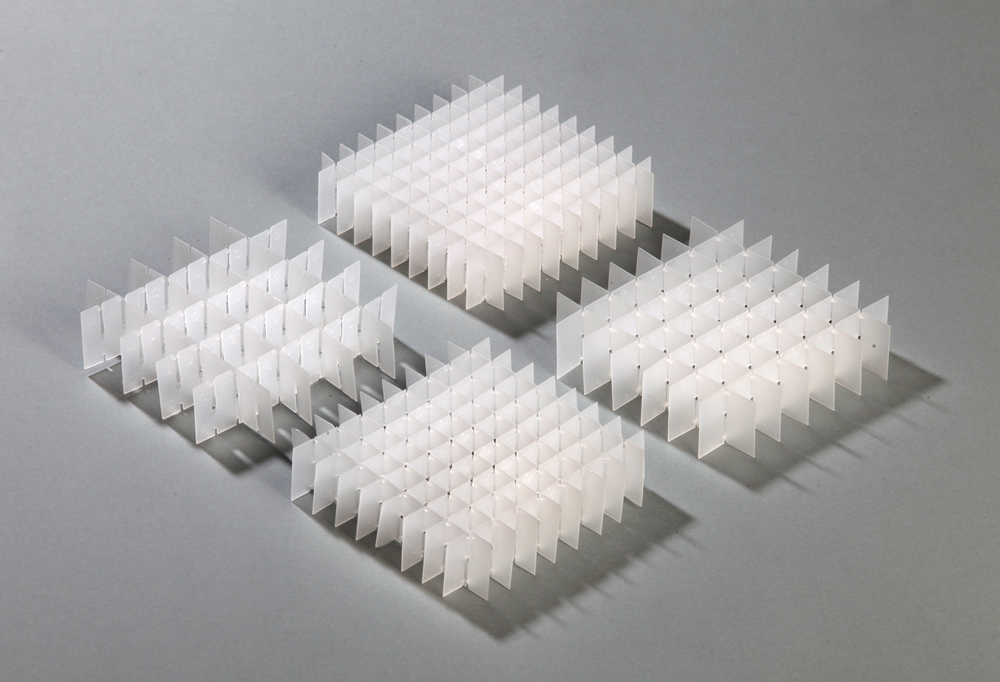 Grid divider, PP, 130x130x30 mm, 36 holes, 20,3mm