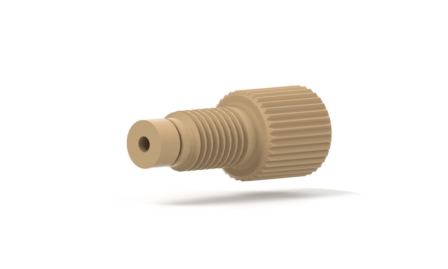 One-Piece fitting Super Flangeless, PEEK, 1/16"