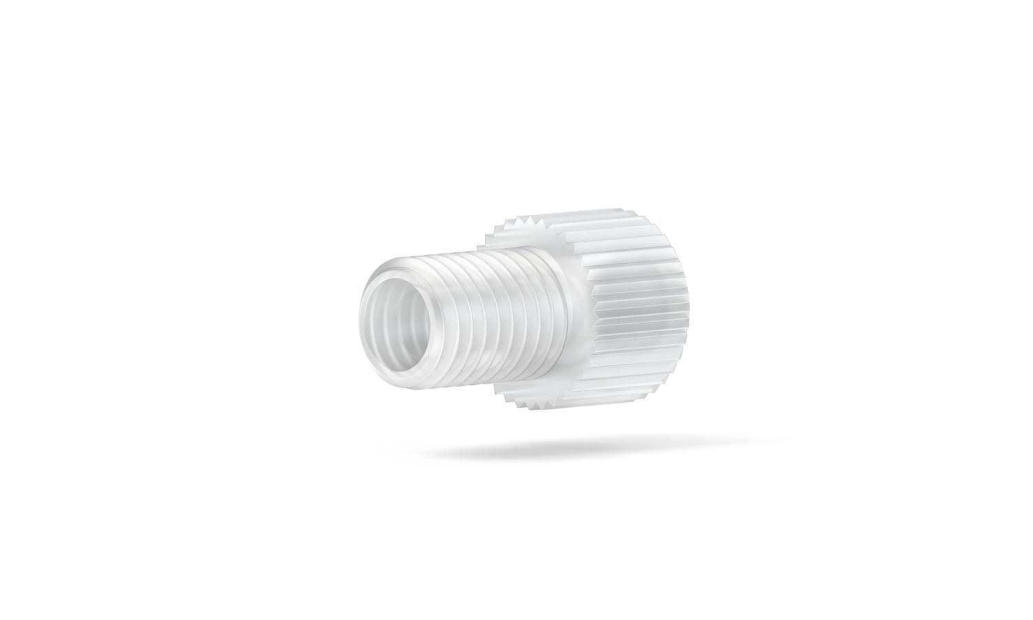 Skrue flangeløs, Tefzel/ETFE, 1/8", kort