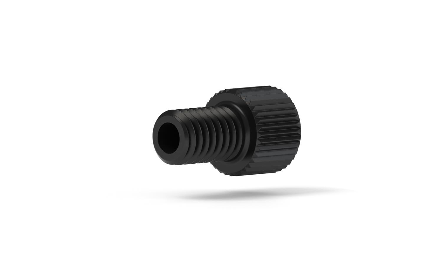 Skrue Super Flangeless, PEEK, 1/8", M6, kort