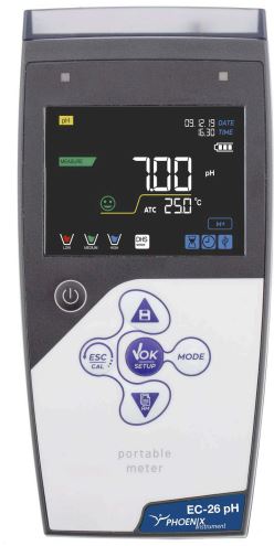 Portable pH-meter kit without pH electrode, incl.
