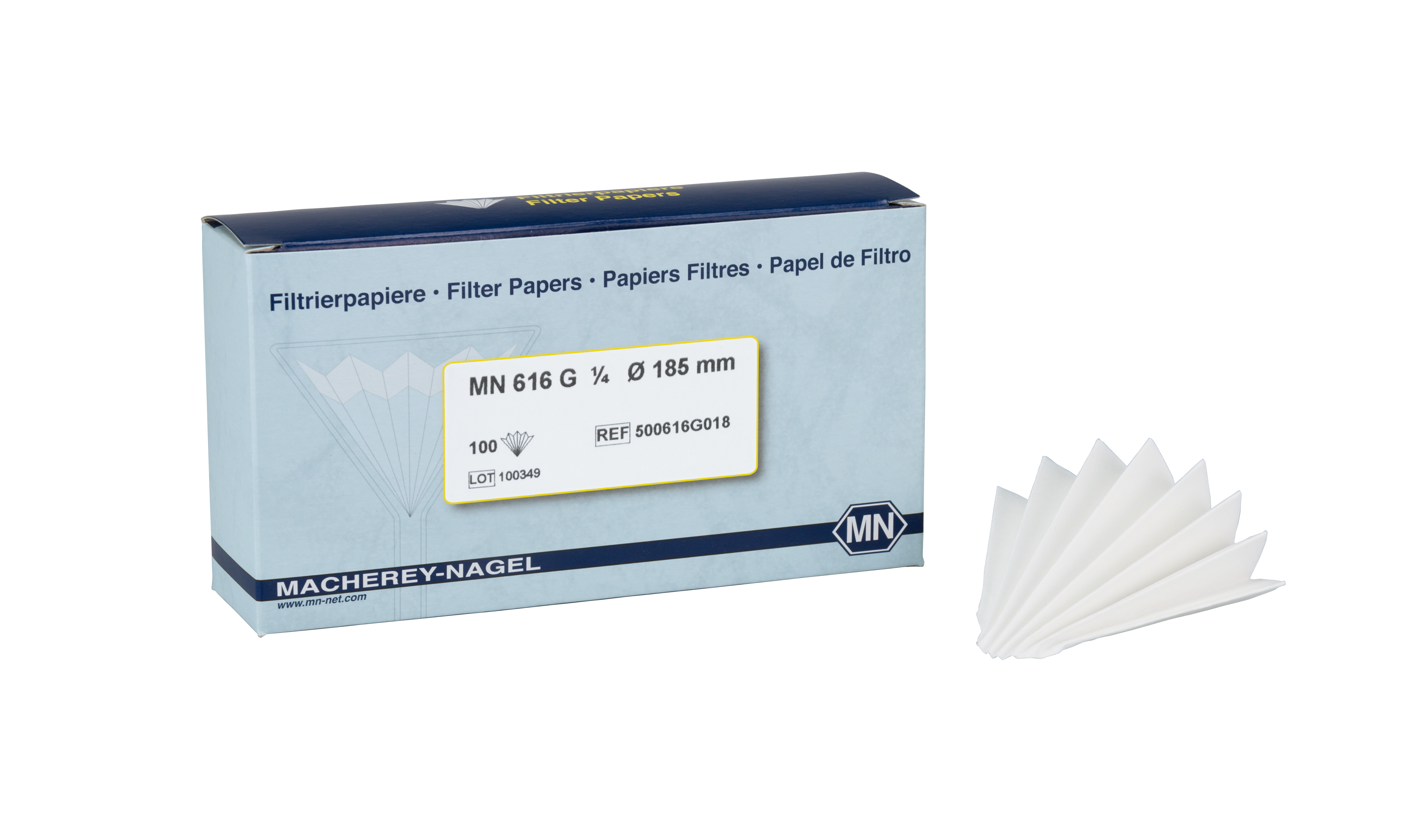 Filter, folded, MN616 1/4, 5,5cm, 100pcs