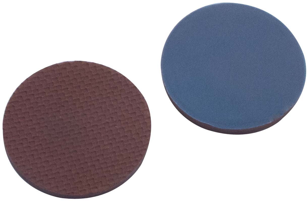 Septa 16,7 mm, Butyl/PTFE, 1,6 mm, 55S, 100stk