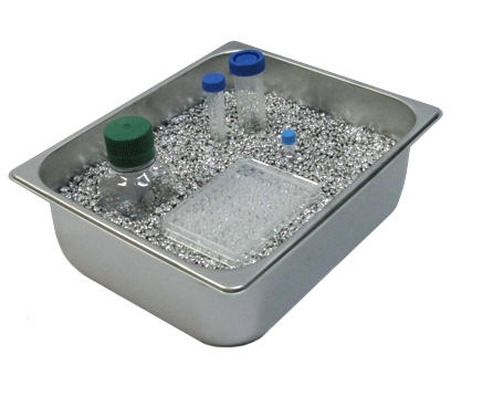 Lab Armor StayTemp Tray with Beads, 2 L