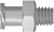 Adapter, PP, F Luer-1/4"-28 M, 10 pcs