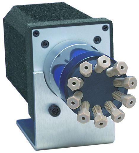 Ventil Cheminert, 6-port med elektrisk aktuator