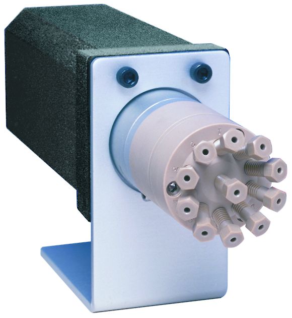 Ventil Cheminert, 10-port med luft-aktuator