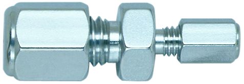 External reducing union 1/8"x1/16", 0,75mm bore, S