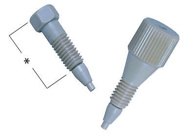 Plug 1/16", fingertight, high pressure, Cheminert