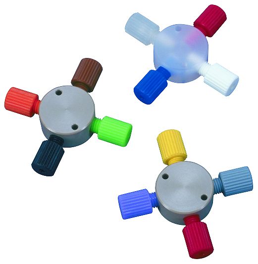 Cheminert cross 1/4"-28, 1/16" tubing, 0,25mm bore