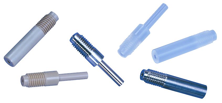 Cheminert adapter for tubing 1/8", 1,5mm bore, SS