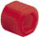 Adapter, red, PP, fingertight sleeve, 10 pcs