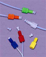 Cheminert nut 1/4"-28 for 1/16"OD tubing, Assort,