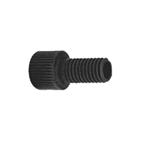 Nut, Polyacetal, flangeless 1/8", 1/4"-28, black