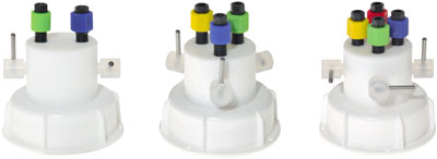 VICI-Safety-Cap DIN 50, 2 ports, with valves